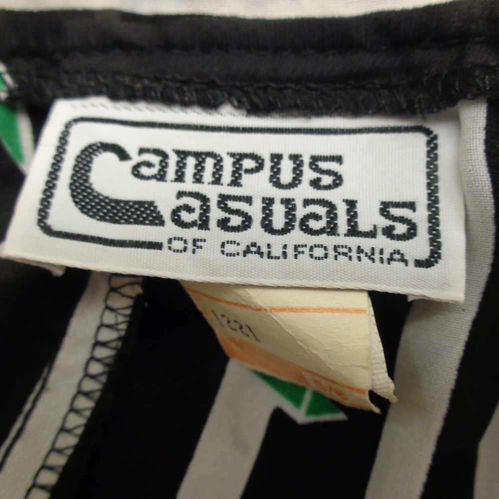 Campus Casuals Vintage Black& White Striped Skirt - Picture 3 of 3